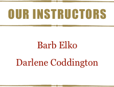 ￼
Our Instructors
￼

Barb Elko
Darlene Coddington

￼
